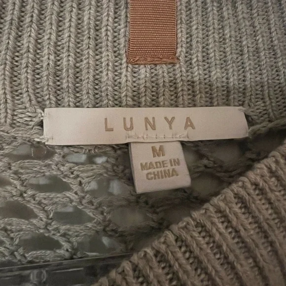 Lunya Gray Long Sleeve Knit Dress - Picture 3 of 4